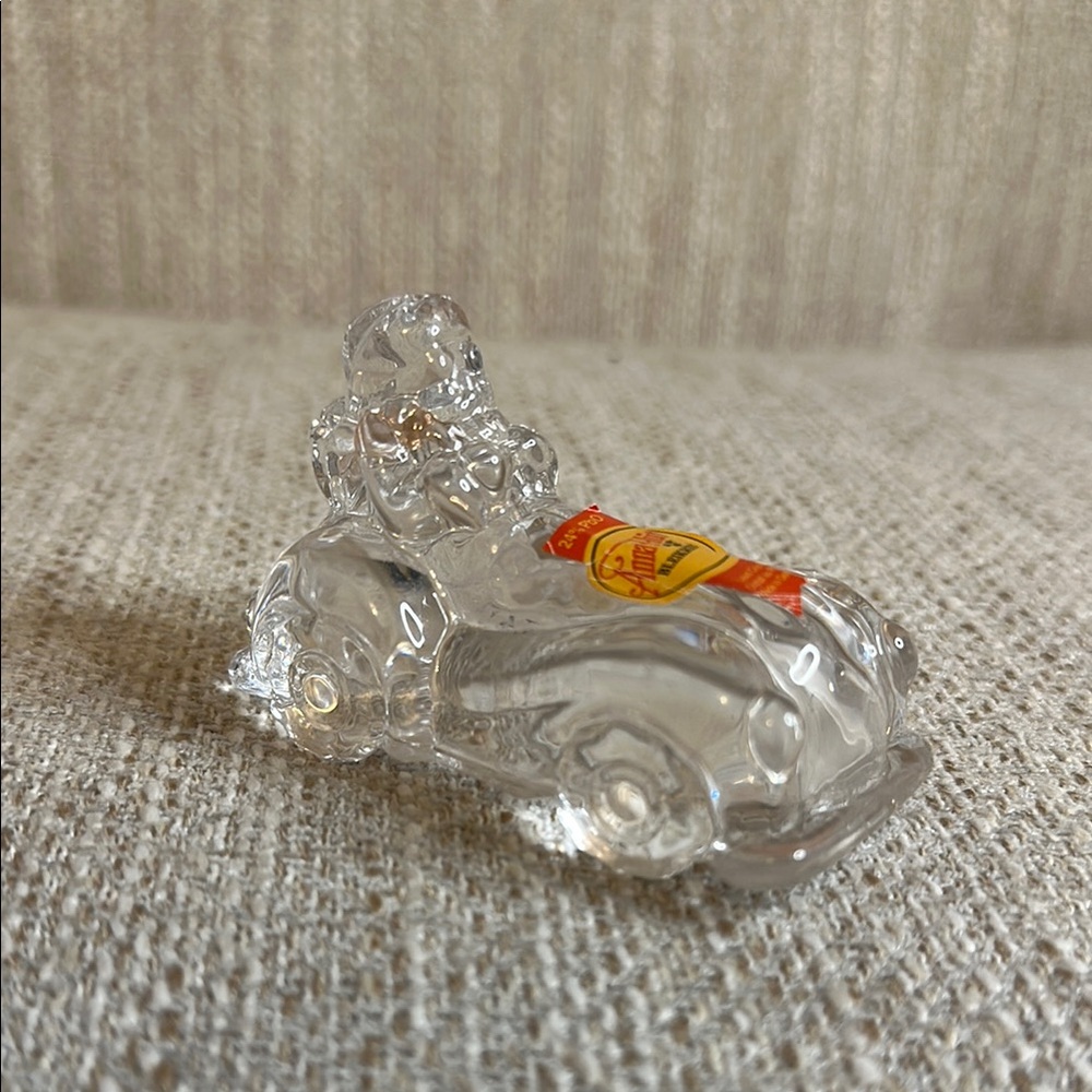 Vintage Anna Hütte Bleikristall Santa in Car – 24% Lead Crystal | Germany